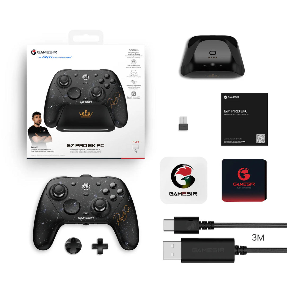 Gamesir g7 pro 8k pc - royal2 edition gamepad (zwart)