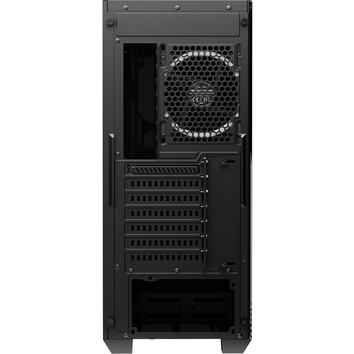Sharkoon vs8 rgb black midi tower behuizing (zwart | 2x usb-a | 1x usb-c | rgb | tempered glass)