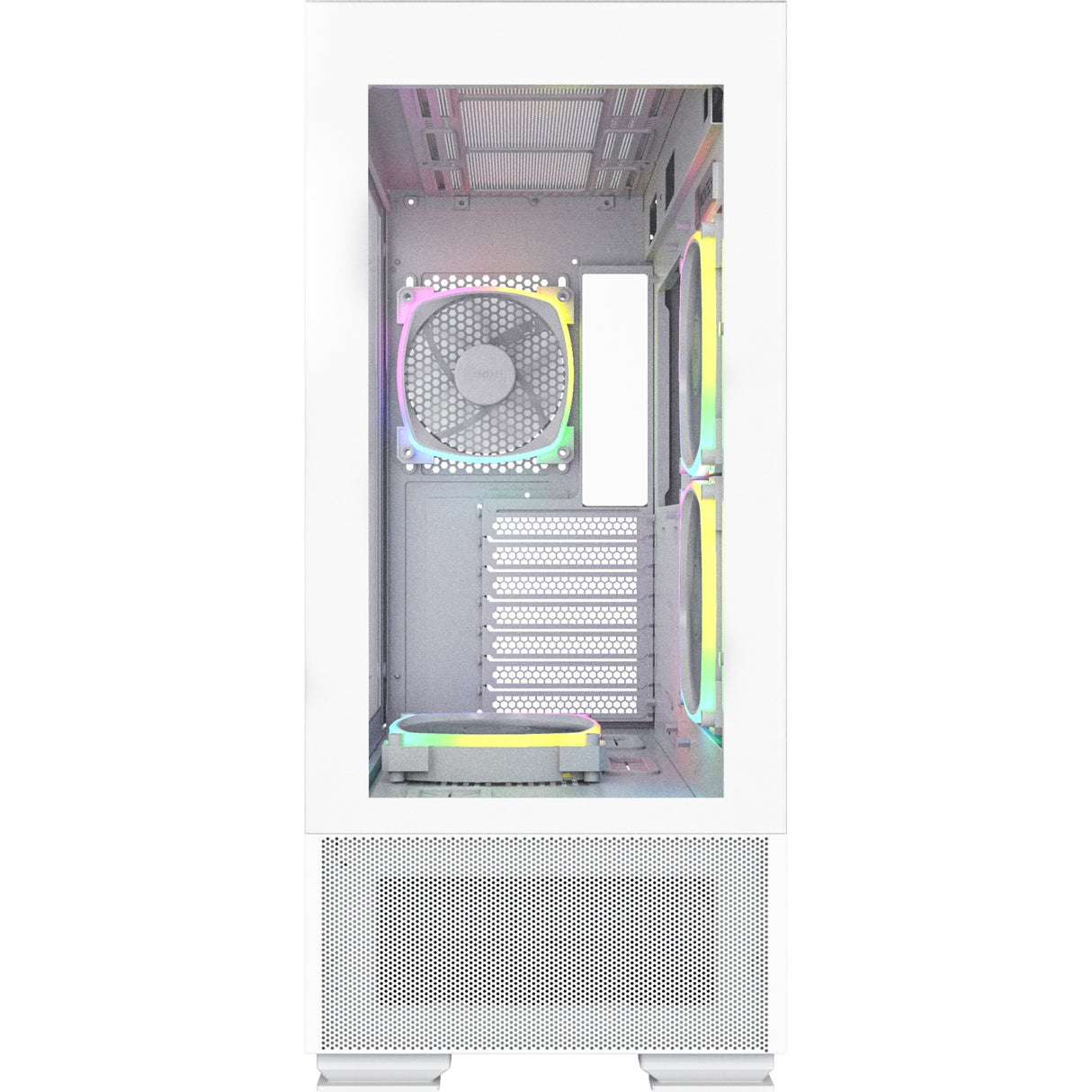Montech sky two midi tower behuizing (wit | 2x usb-a | 1x usb-c | window)