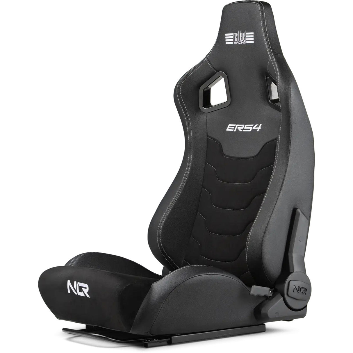 Next level racing ers4 elite reclining seat - pu leder suède edition gamestoel (zwart)