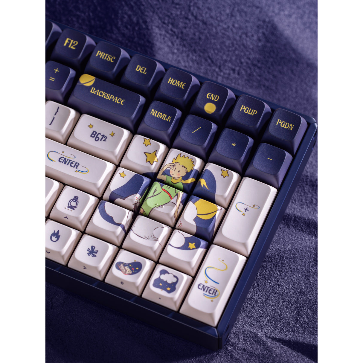 Iqunix f97 starry tryst rgb mechanisch gaming toetsenbord (donkerblauw, us lay-out (qwerty), iqunix silent rose, 96%, rgb leds, hot-swappable, pbt, 2.4ghz | bluetooth 5.1 | usb-c)
