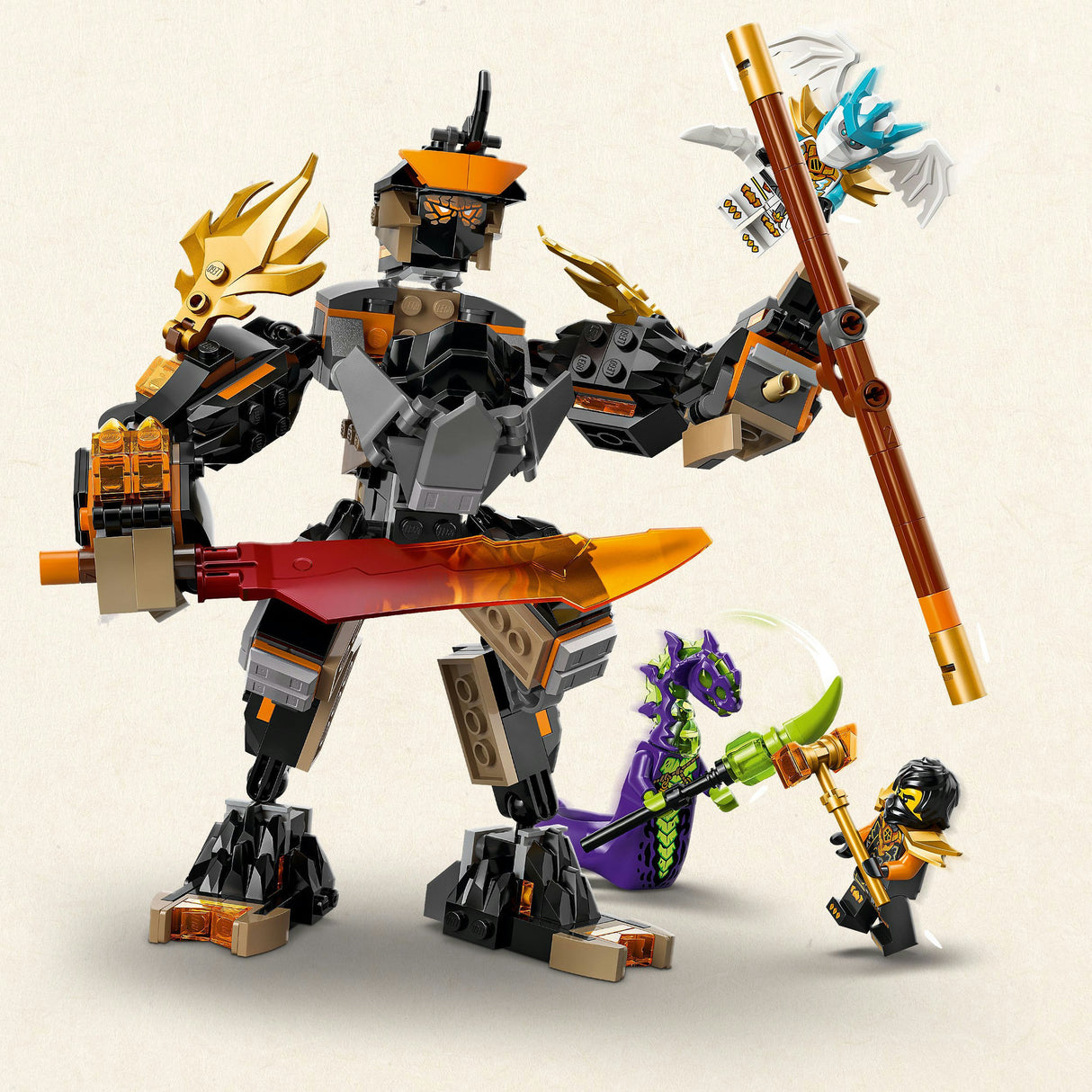 Lego ninjago 71854 cole's missiemecha en draak zane