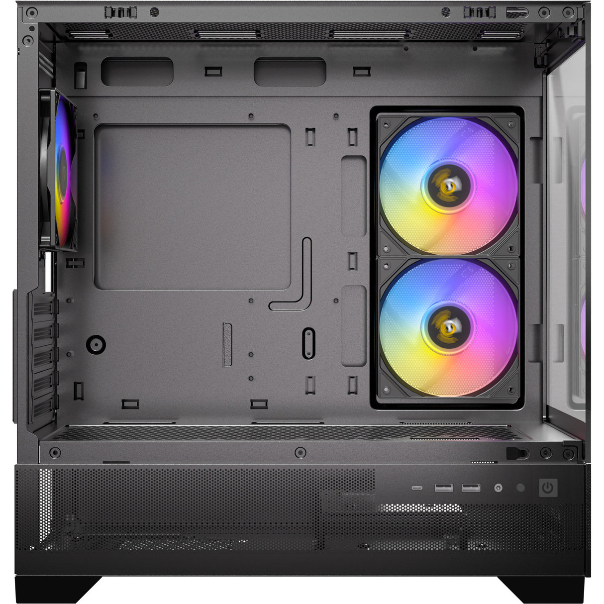 Antec cx500m argb mini tower behuizing (zwart | 2x usb-a | 1x usb-c | tempered glass)