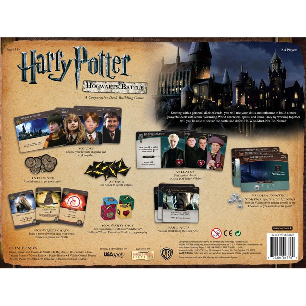 Usaopoly harry potter and the battle of hogwarts - engelstalig bordspel