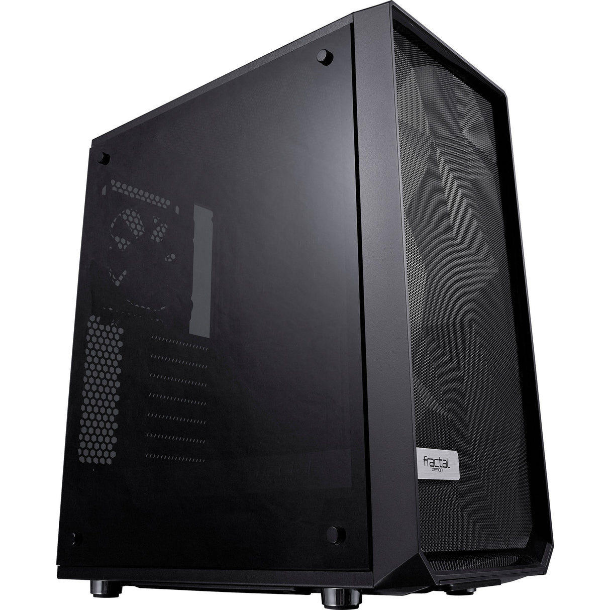 Fractal design meshify c midi tower behuizing (zwart | 2x usb-a | tempered glass)