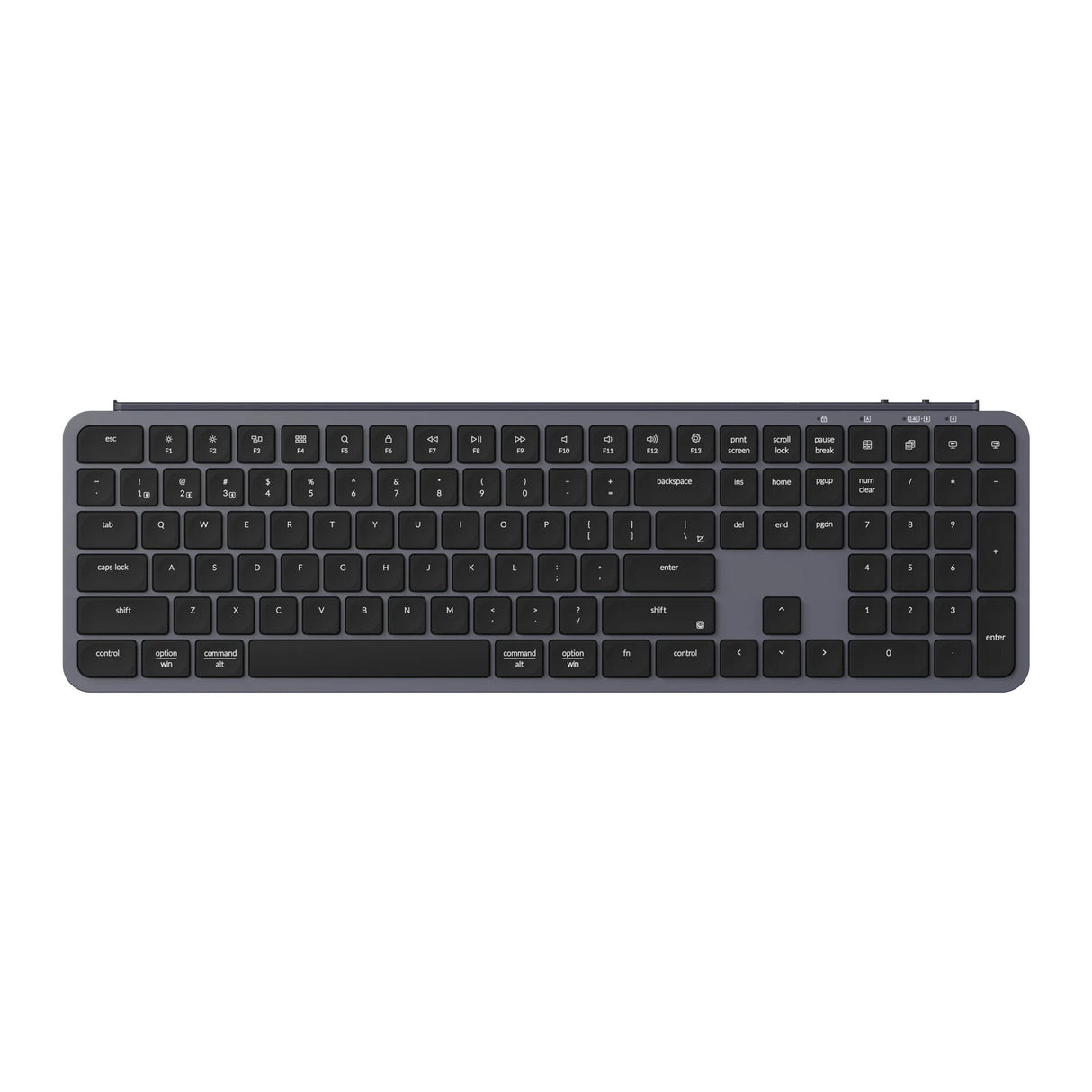 Keychron b6 pro-k1 toetsenbord (zwart, us lay-out (qwerty), scissor switches, 100%, abs, 2.4 ghz | bluetooth 5.2 | usb-c)