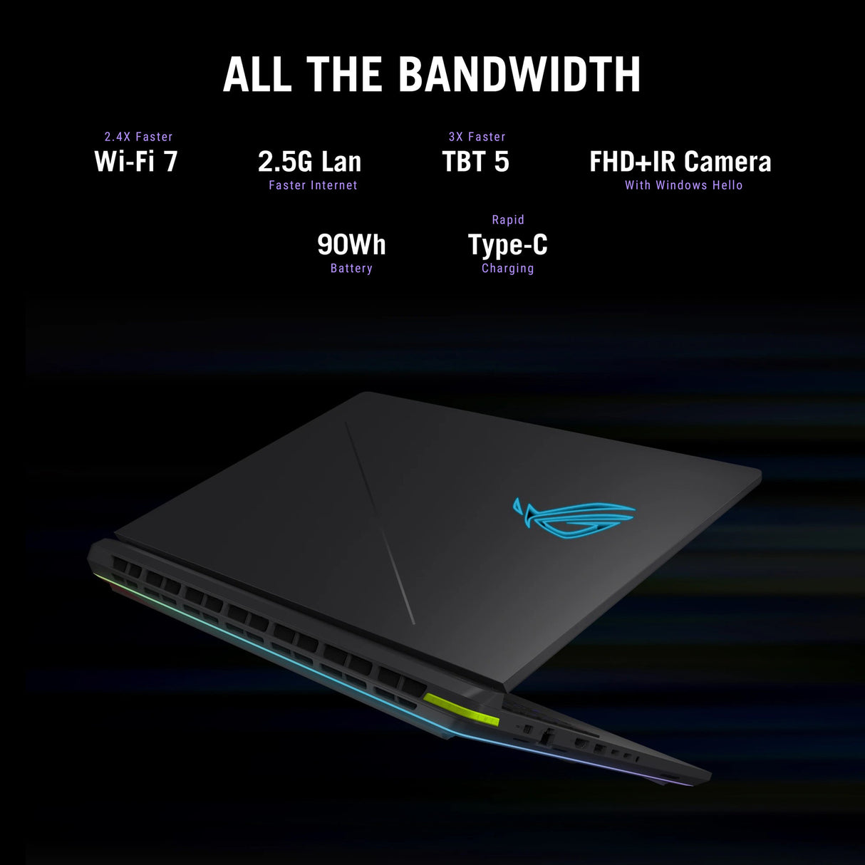 Asus rog strix g16 g615lr-s5072w 16 copilot+ gaming laptop (zwart grijs | core ultra 9 275hx | rtx 5070 ti | 32 gb | 1 tb ssd)