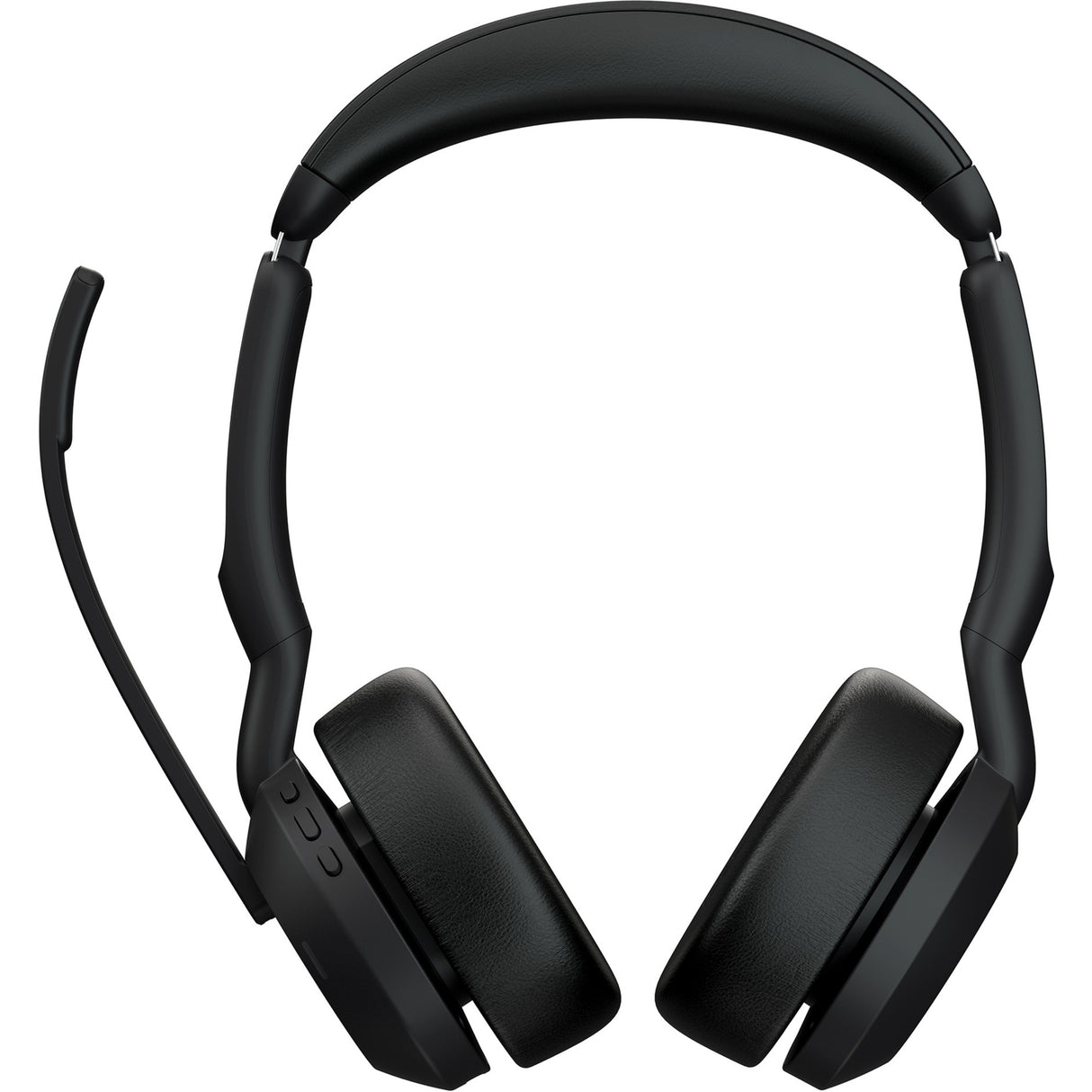 Jabra evolve2 55, incl. oplaadstandaard on-ear headset (zwart, stereo, uc, usb-c, link380c)