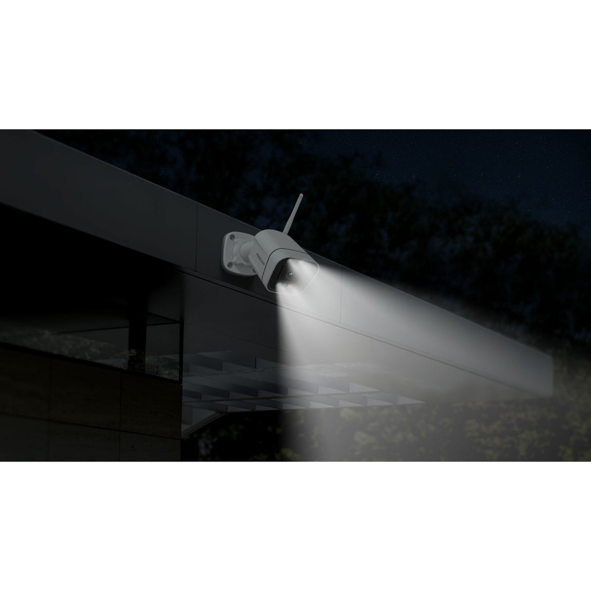 Foscam v8p, 4k 8mp dual-band wifi beveiligingscamera (zwart, met geluid- en lichtalarm)