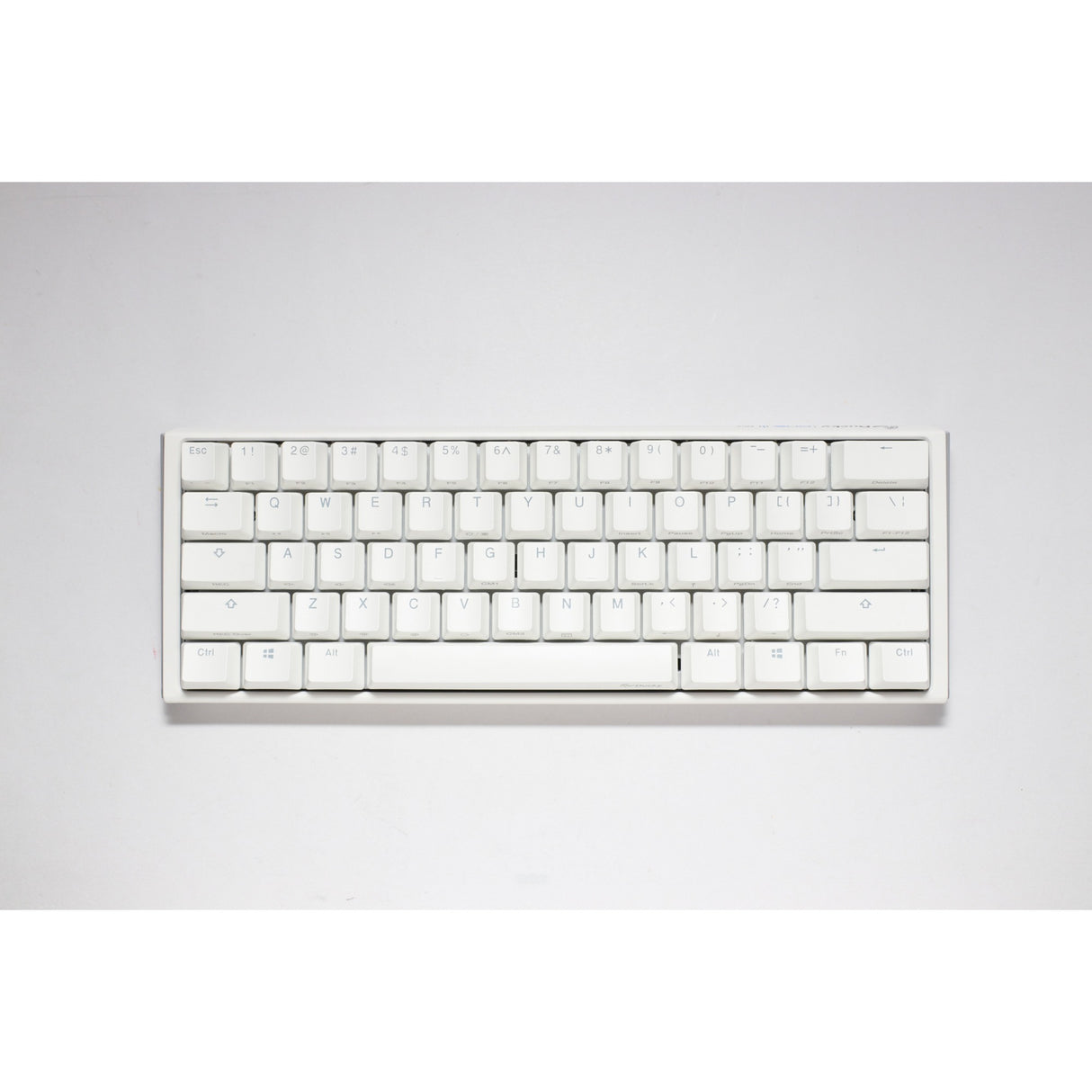 Ducky one 3 classic pure white mini rgb mechanisch toetsenbord (wit, us lay-out (qwerty), cherry mx red, 60%, rgb led, double-shot pbt, hot-swappable, quack mechanics)