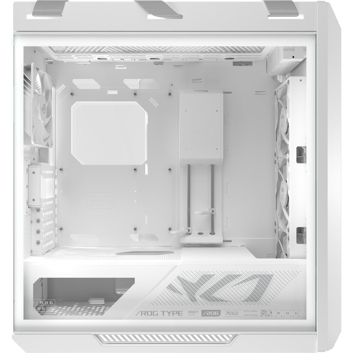 Asus rog strix helios ii gx601s midi tower behuizing (wit | 4x usb-a | 2x usb-c | rgb | tempered glass)