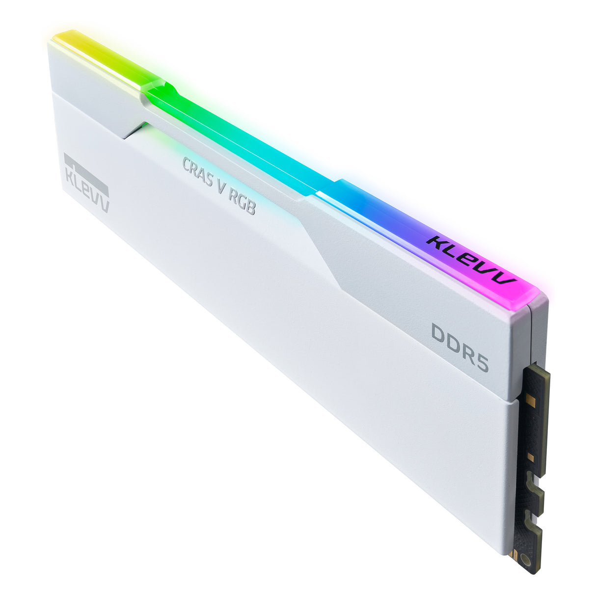 Klevv 32 gb ddr5-6000 (2x 16 gb) kit werkgeheugen (wit, kd5agu880-60a300j, cras v rgb, xmp 3.0, expo)