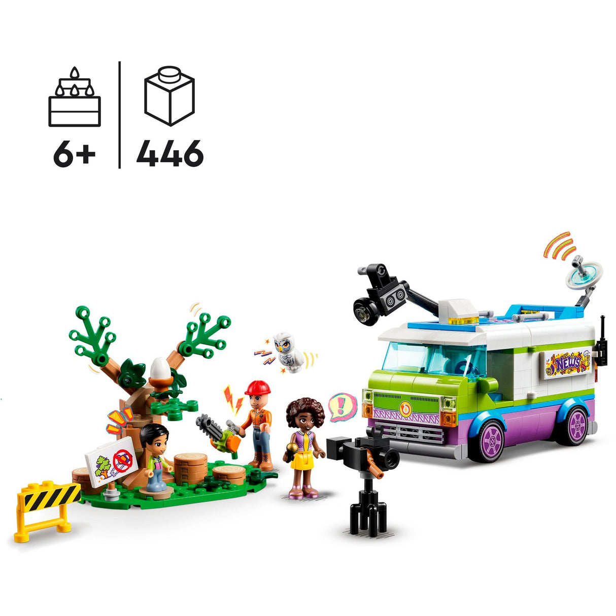 Lego friends - nieuwsbusje constructiespeelgoed (41749)