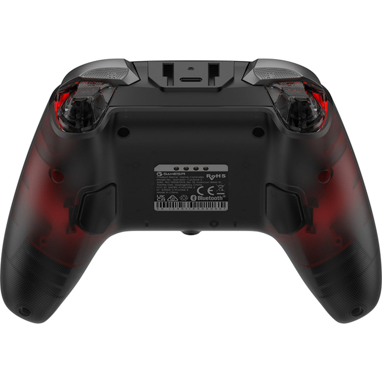 Gamesir cyclone 2 multiplatform controller - shadow black (zwart rood, usb 2,4 ghz bluetooth, switch, android, ios, pc)