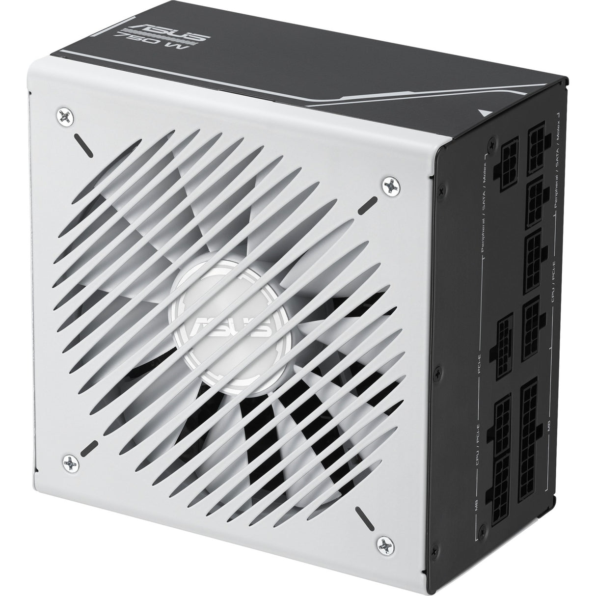 Asus prime gold modulaire 750 watt voeding (wit, 1x 12v-2x6, 3x pcie)