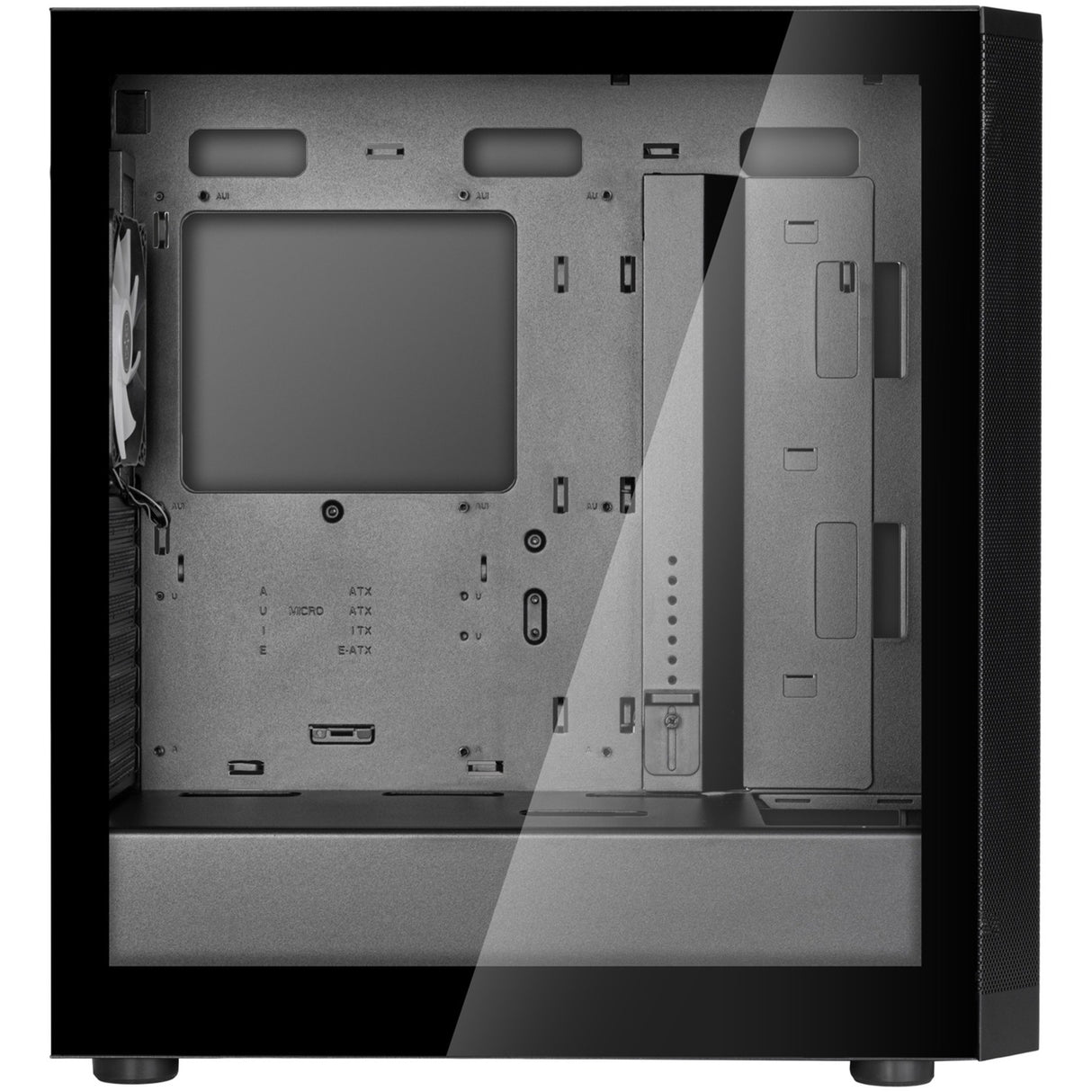 Silverstone fara 514x midi tower behuizing (zwart | 2x usb-a | 1x usb-c | rgb | tempered glass)