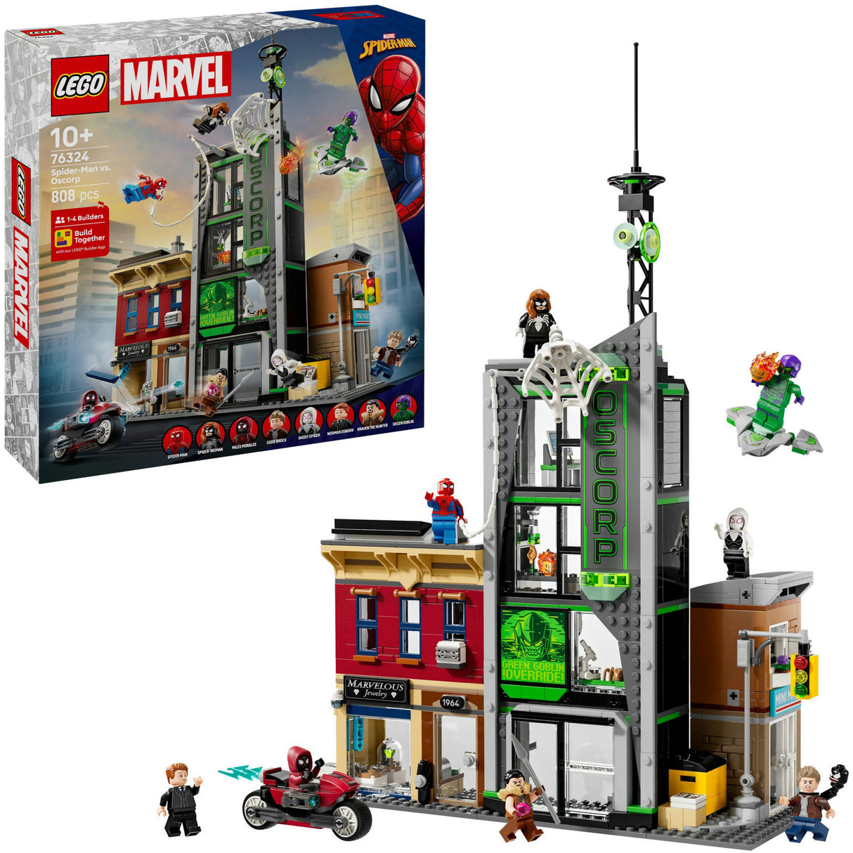 Lego super heroes marvel 76324 spider-man vs. oscorp