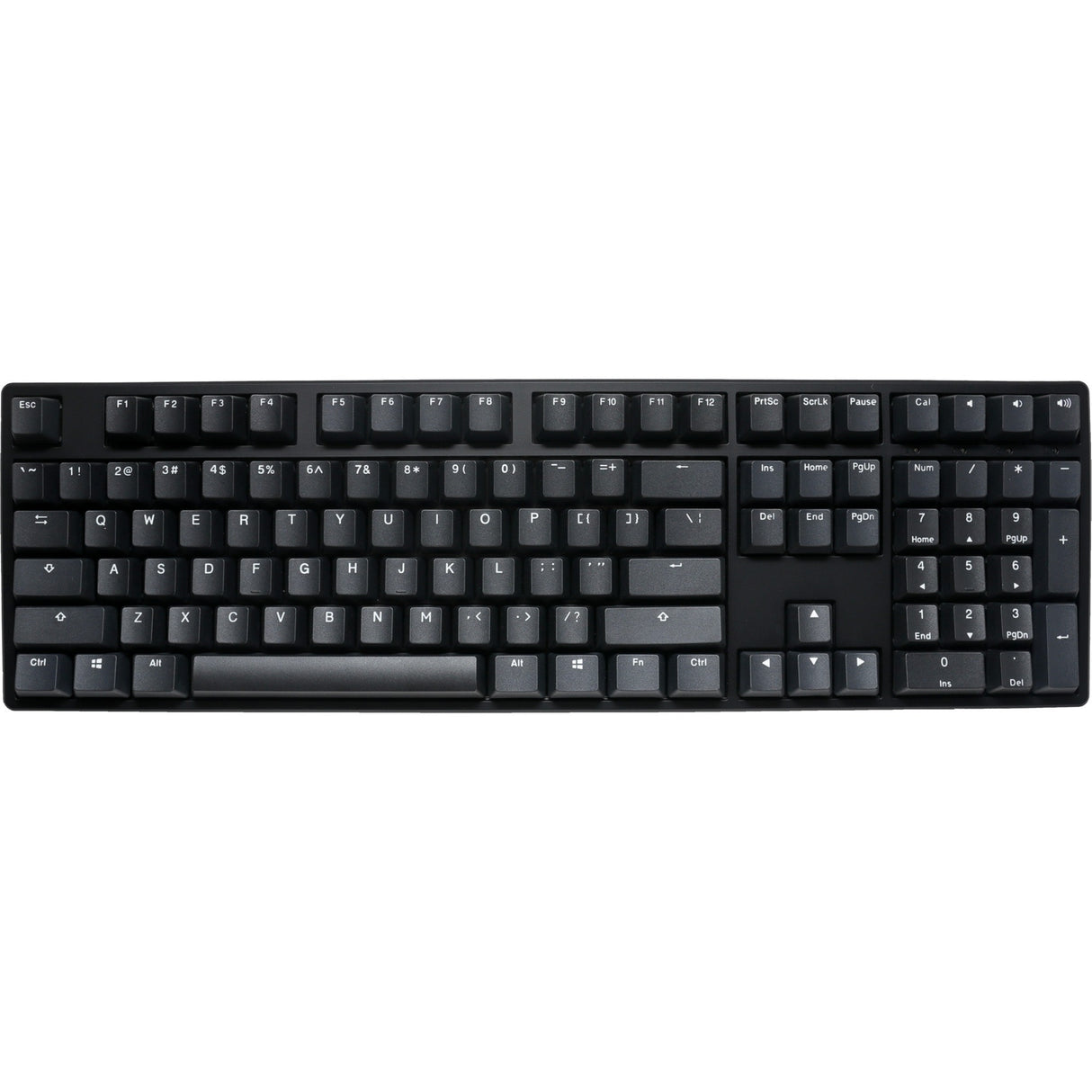 Ducky origin phantom black, toetsenbord (zwart, us lay-out, cherry mx red, hot swap, pbt double-shot keycaps)