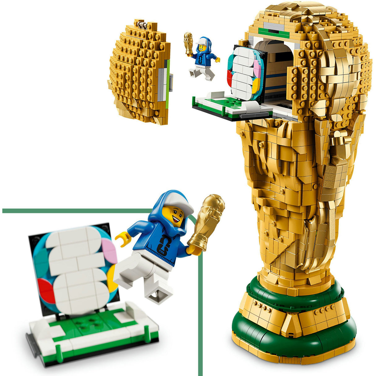 Lego editions - officiële fifa world cup trofee constructiespeelgoed (43020)