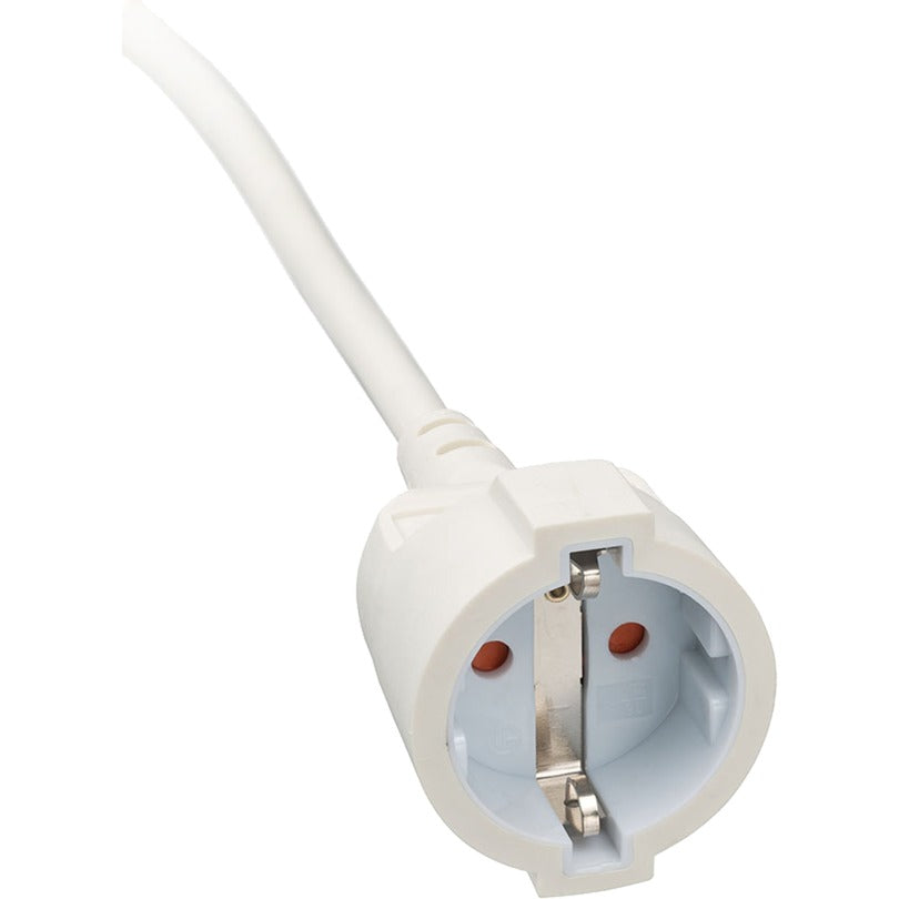 Brennenstuhl kwaliteit kunststof verlengkabel met platte stekker (verlengsnoer plat voor binnen met 3m kabel) wit