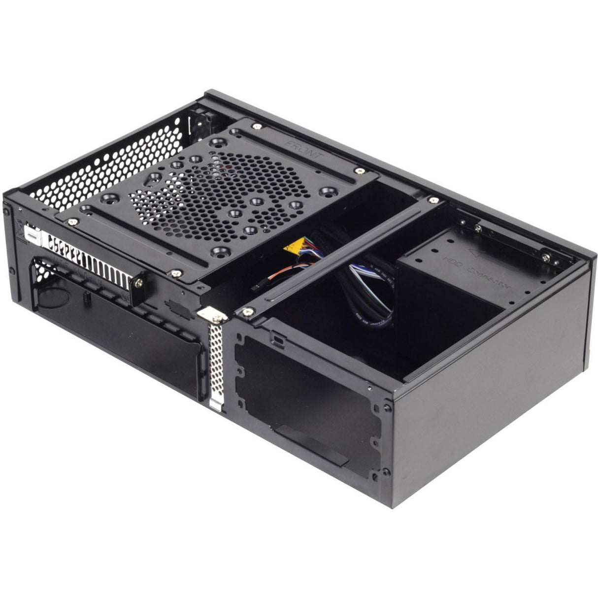 Silverstone milo ml05b htpc behuizing (zwart | 2x usb-a)