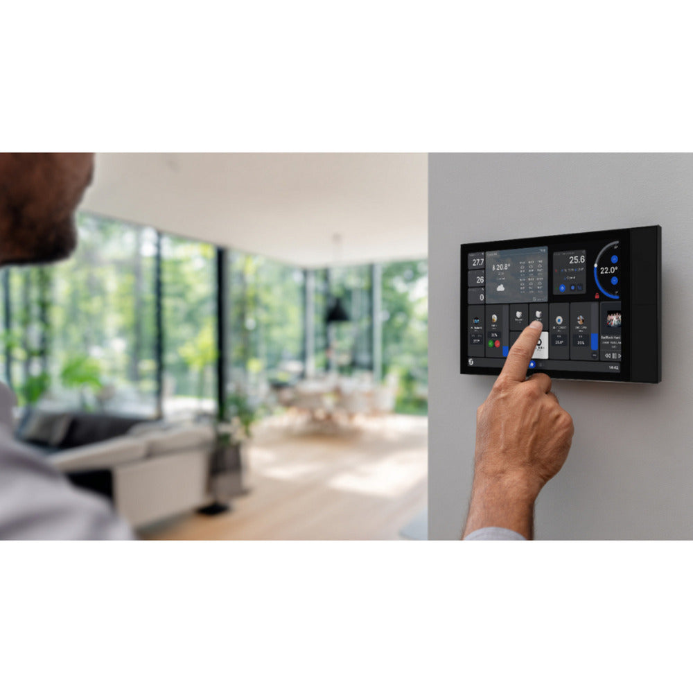 Shelly wall display xl bedieningspaneel (zwart, touchscreen, wi-fi 6, bluetooth 5.4)