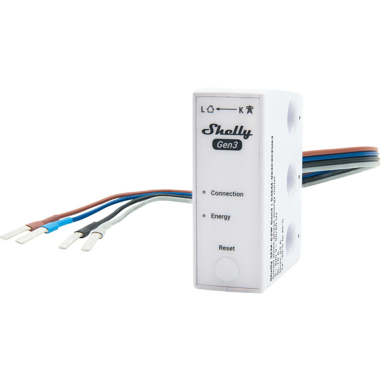 Shelly energiemeter 3em-63w gen3 voor energiebeheer in smart