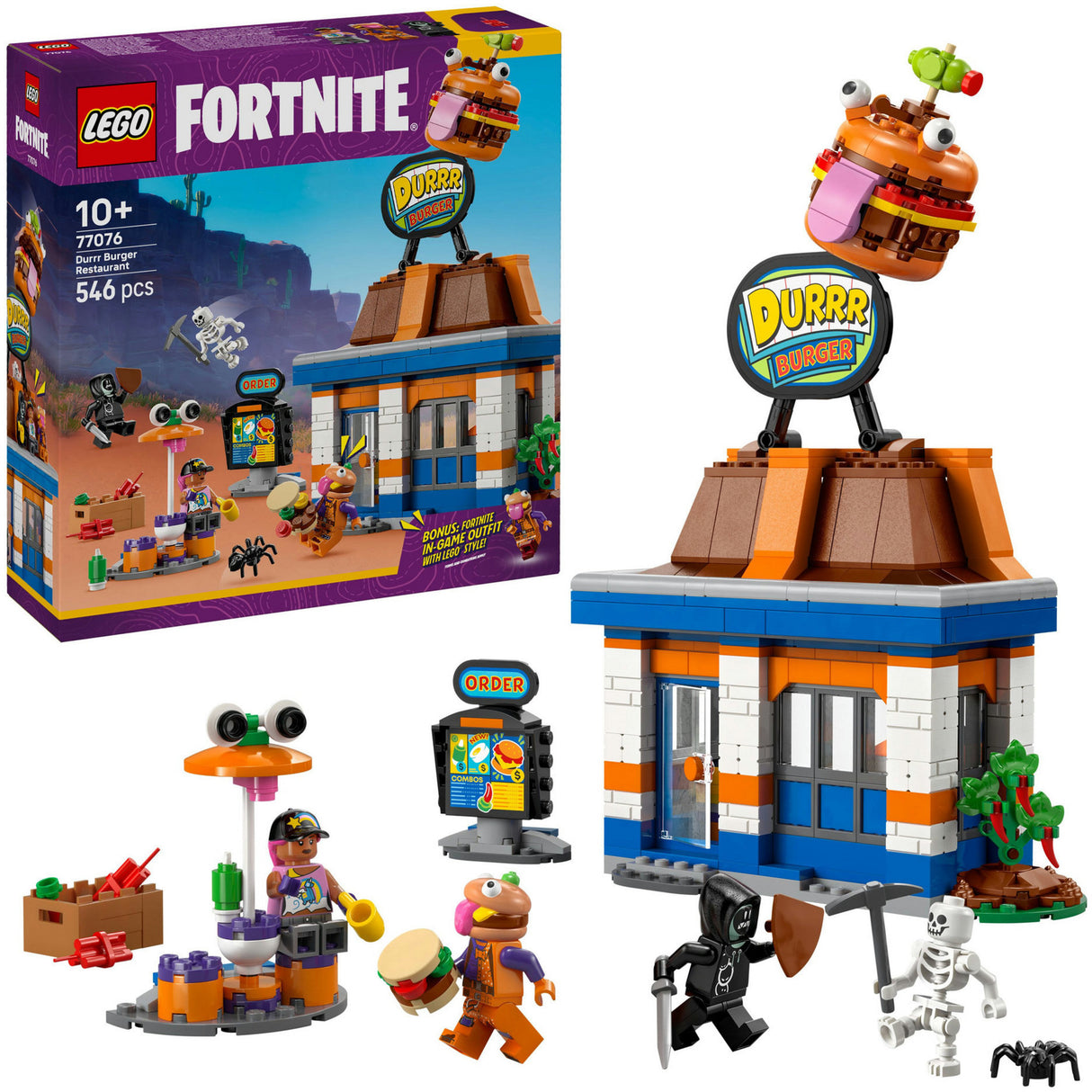 Lego ® fortnite® durrr burger restaurant - 77076