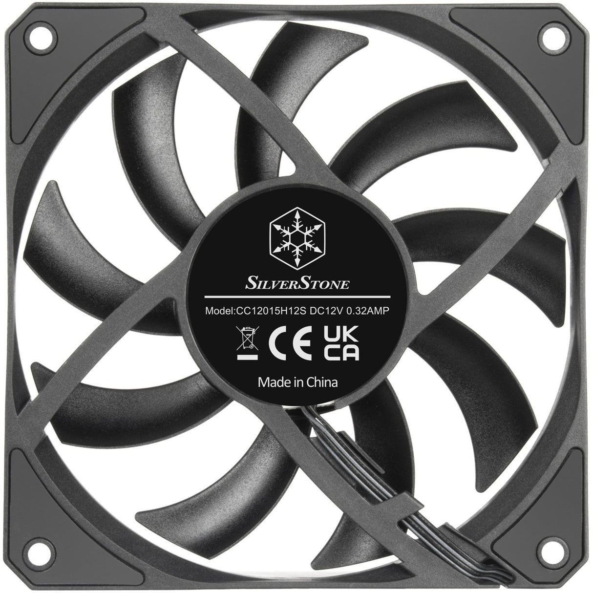 Silverstone air slimmer 120 case fan (zwart, 120 x 15 x 120 mm, pwm)