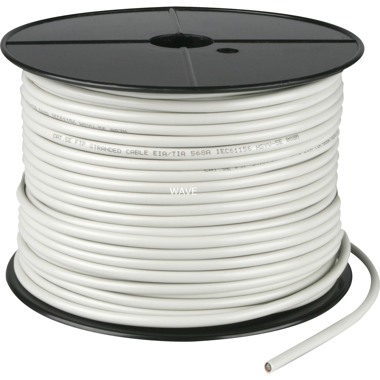 Goobay cat.5e netwerkkabel (grijs, 100 meter, f utp, rj-45, kabelrol, flexibel)