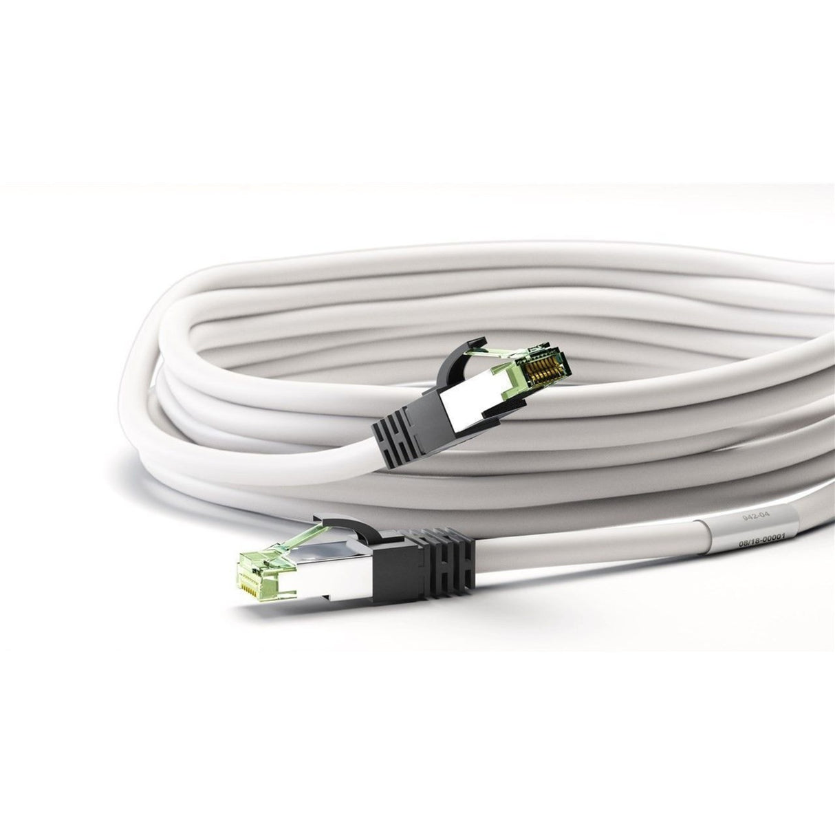 Goobay cat.8.1 netwerkkabel (wit, 0,5 meter, s ftp (pimf), rj-45)