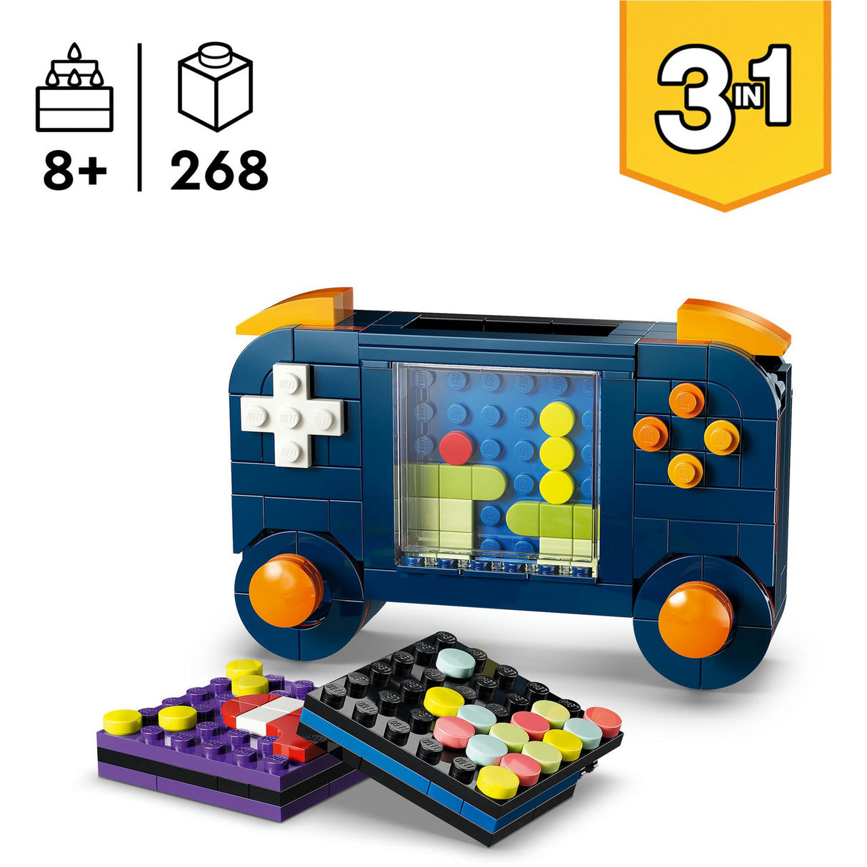 Lego ® creator 3in1 retro spelcomputer speelgoedmodel - bouw om tot desktop of speelautomaat - 31380