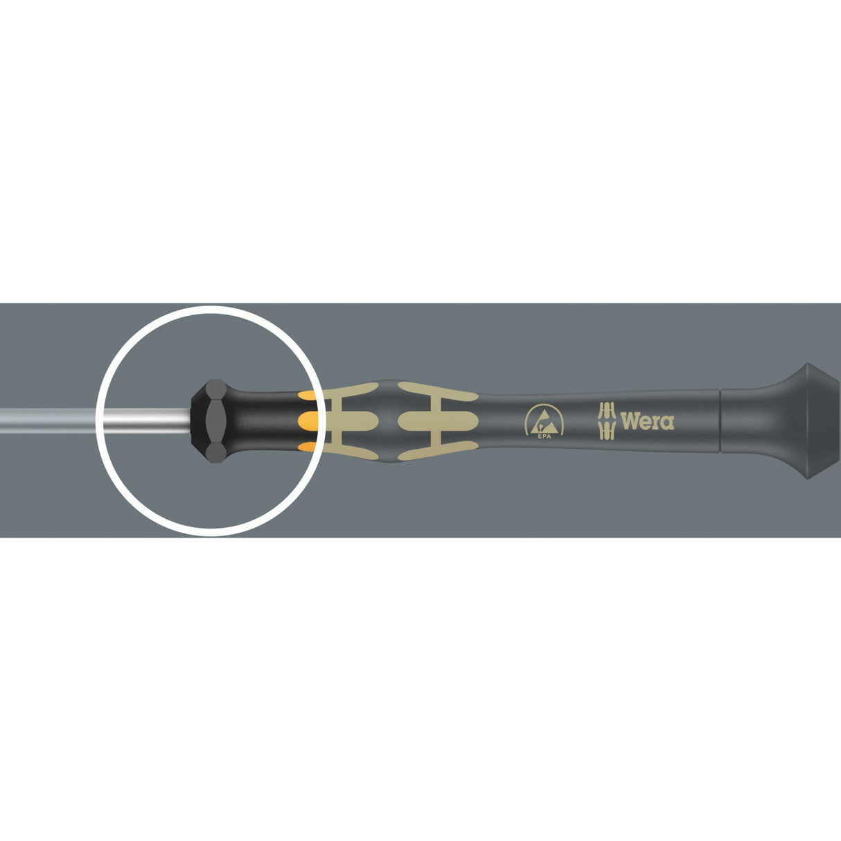 Wera 1550 6 esd elektronica - schroevendraaiers + houder, 6‑delig (zwart geel)