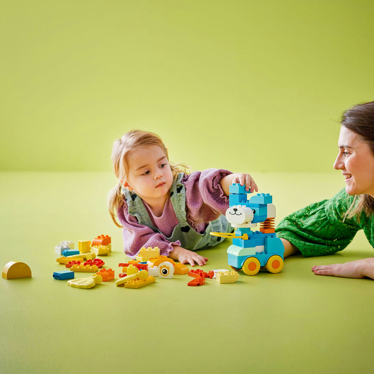Lego duplo 3-in-1 dieren op wielen peuterspeelgoed - 10448