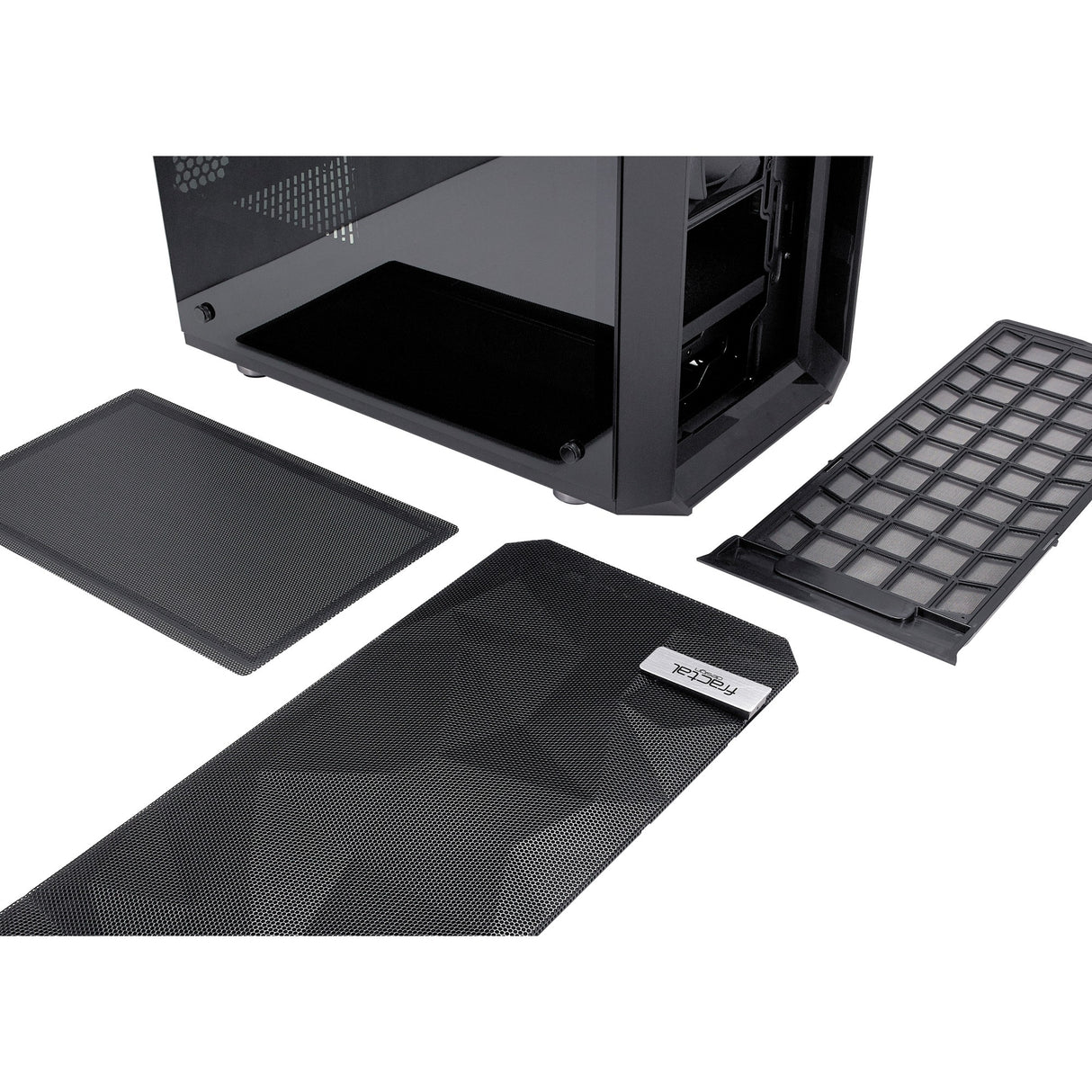 Fractal design meshify c midi tower behuizing (zwart | 2x usb-a | tempered glass)