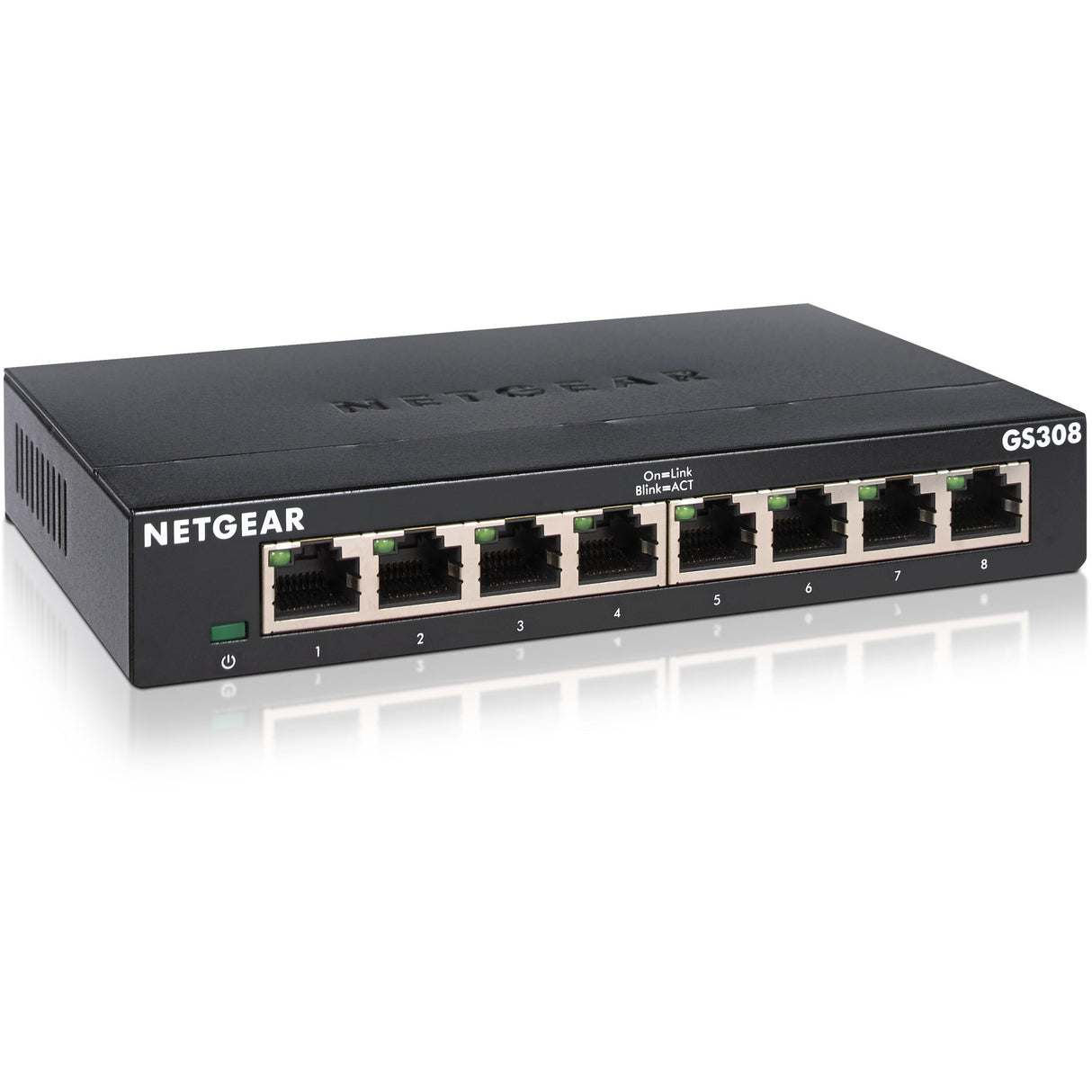 Netgear gs308 switch (zwart)