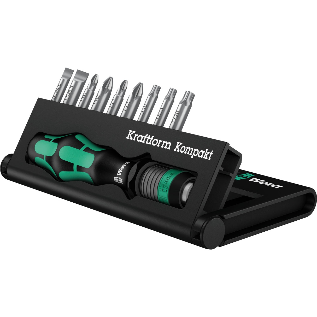 Wera kraftform kompakt 10 bitset (zwart groen, 10-delig)