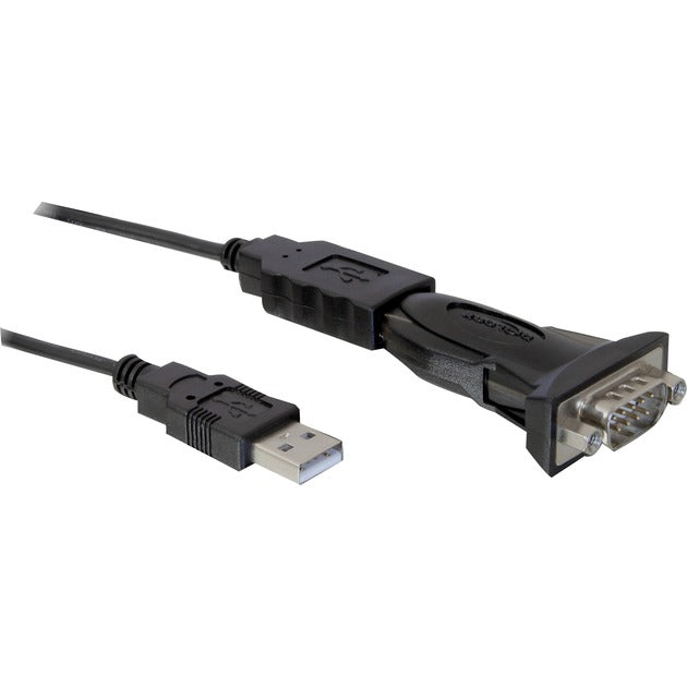 Delock usb 2.0 naar 9-pin serieel adapter (zwart, 0,8 meter)