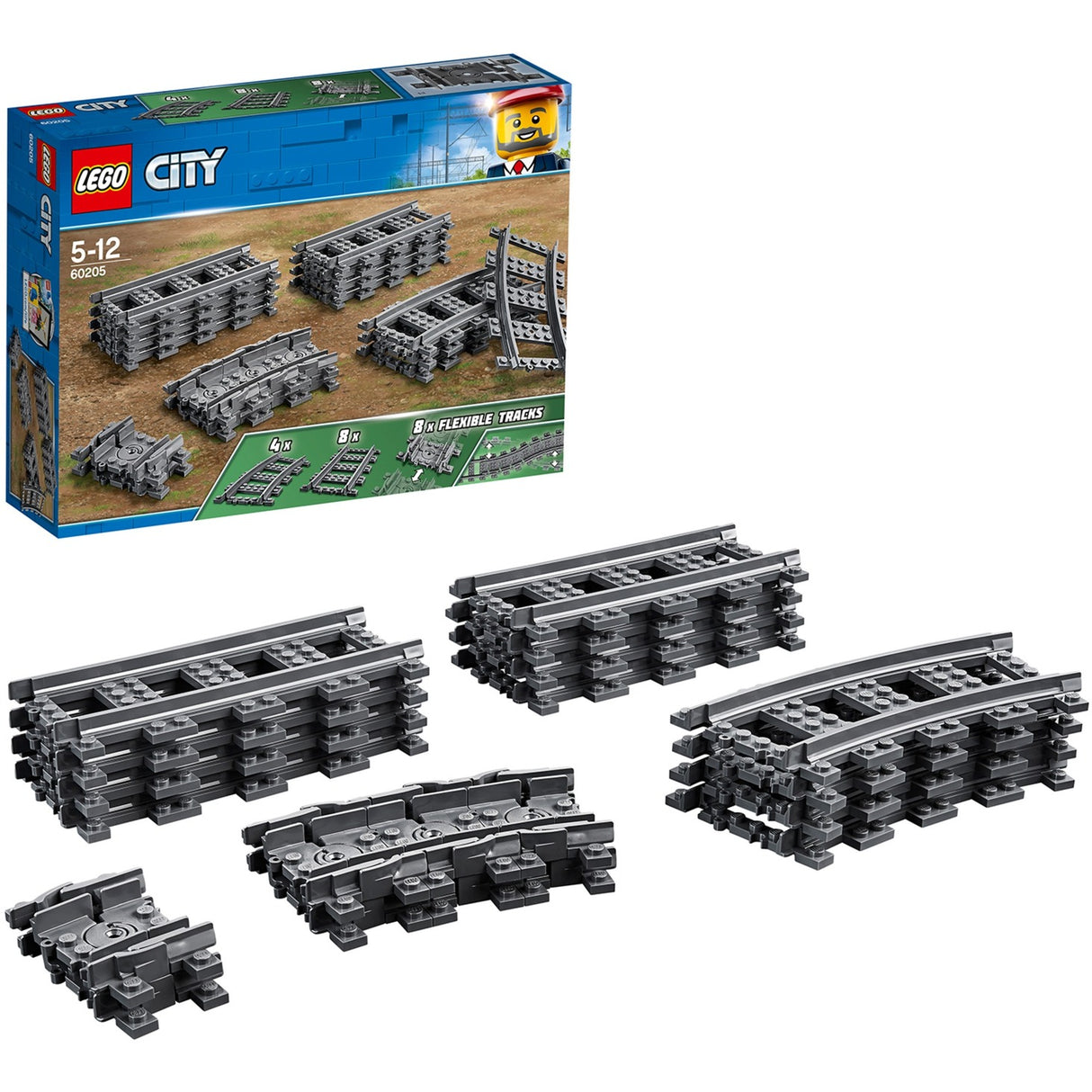 Lego city - treinrails constructiespeelgoed (60205)