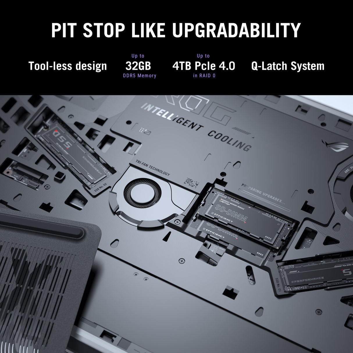 Asus rog strix g16 g615lr-s5072w 16 copilot+ gaming laptop (zwart grijs | core ultra 9 275hx | rtx 5070 ti | 32 gb | 1 tb ssd)