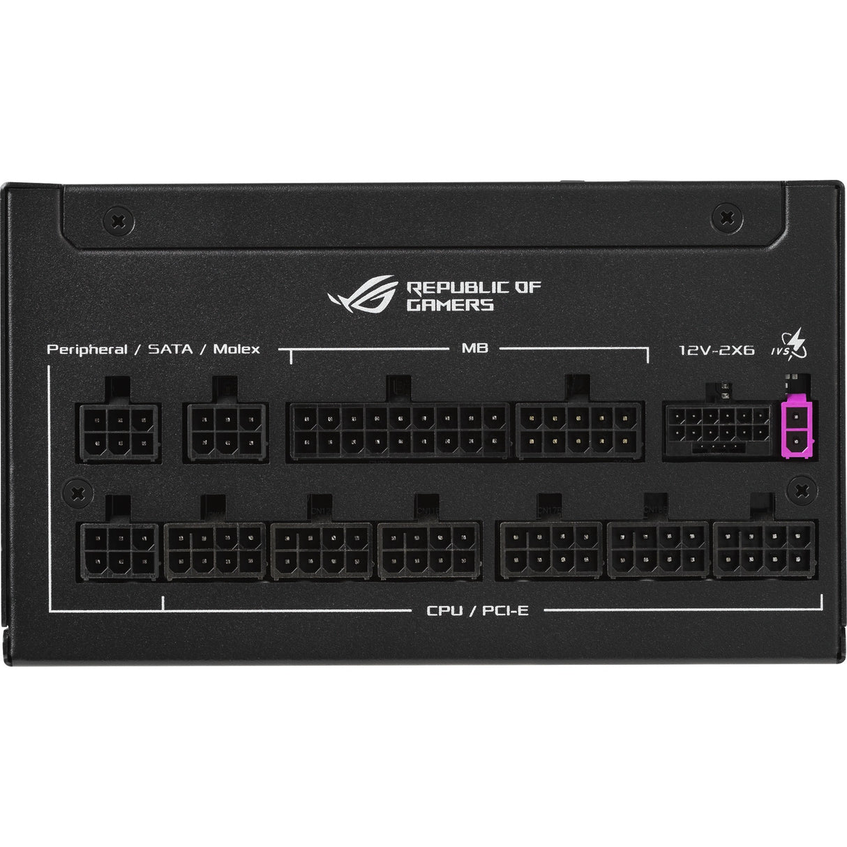 Asus rog strix platinum modulaire 1000 watt voeding (zwart, 1x 12v-2x6, 4x pcie)