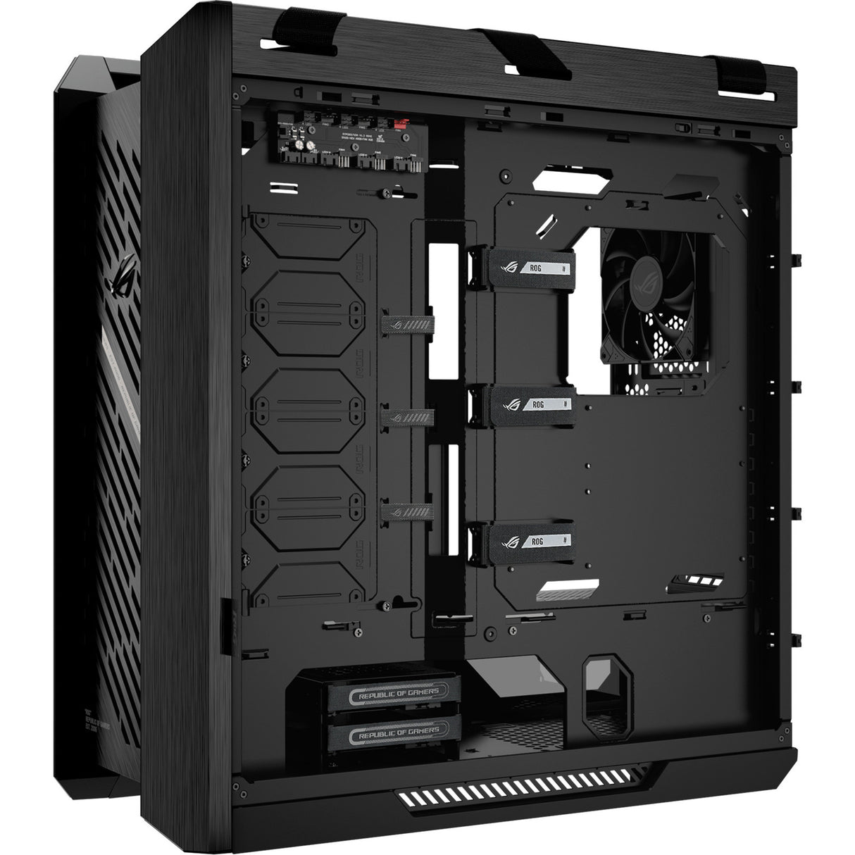 Asus rog strix helios ii gx601s midi tower behuizing (zwart | 4x usb-a | 2x usb-c | rgb | tempered glass)