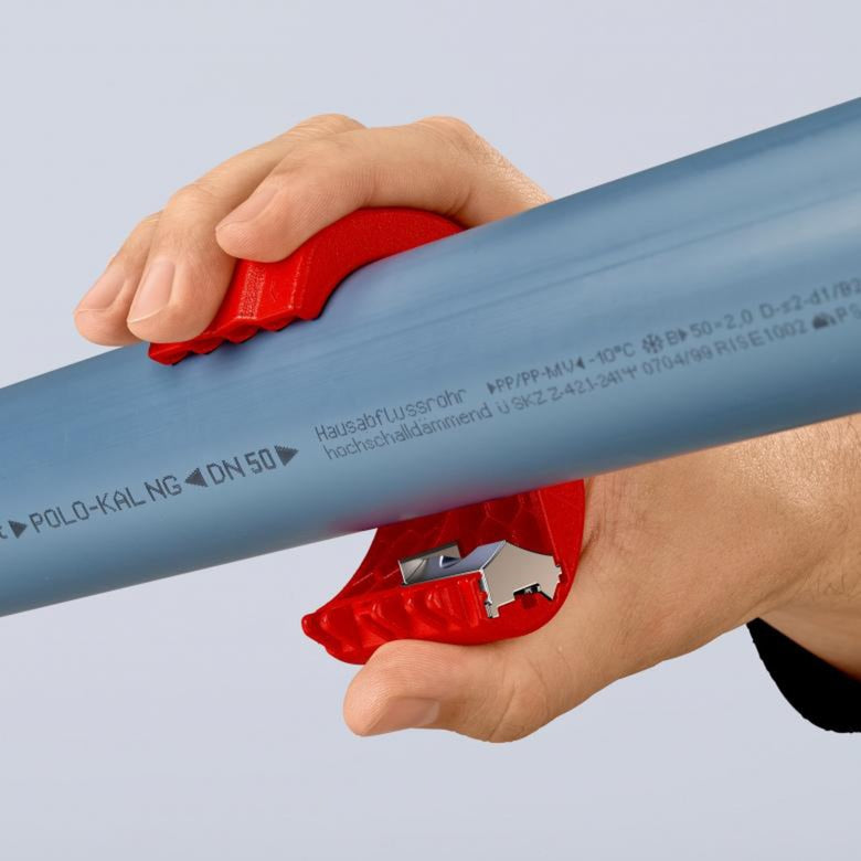 Knipex bix snijder voor kunststof pijpen en afdichtingshulzen 90 22 10 bk