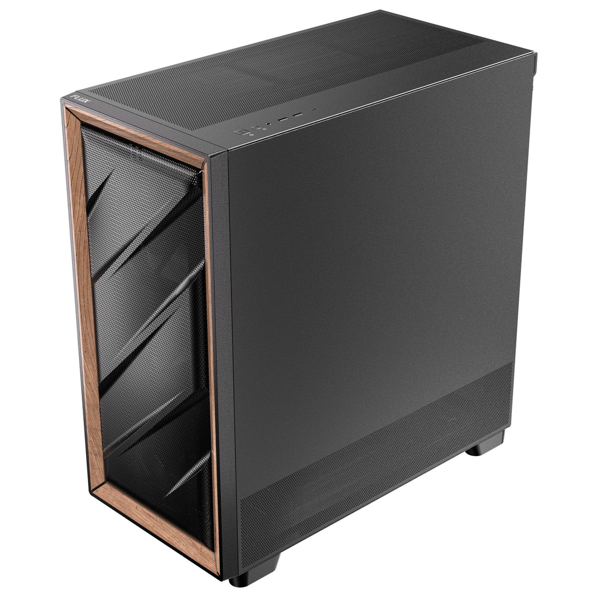 Antec flux se midi tower behuizing (zwart | 2x usb-a | 1x usb-c)