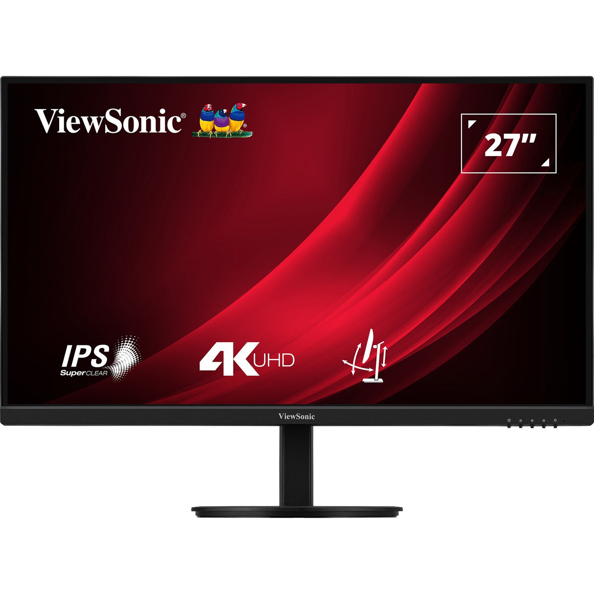 Viewsonic vg2708-4k 27 monitor (zwart (mat), 2x hdmi, 1x displayport)