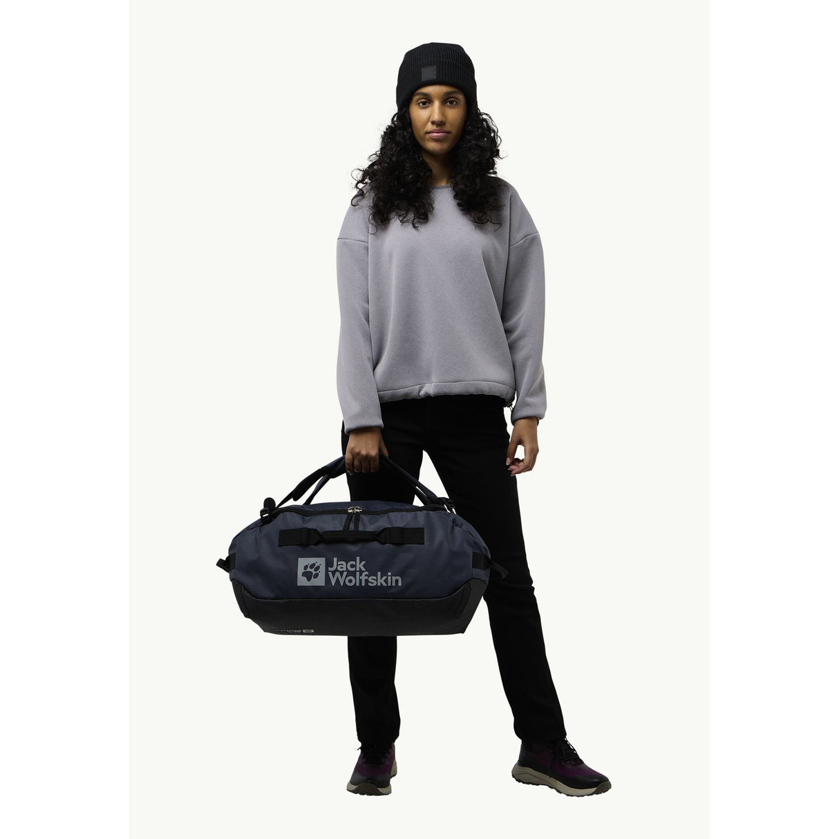 Jack wolfskin all-in duffle 35 rugzak (donkerblauw, 35 liter)