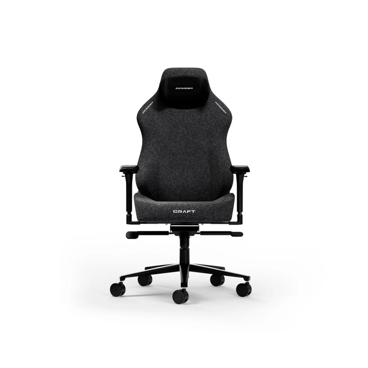 Dxracer craft xl black fabric gamestoel (zwart)