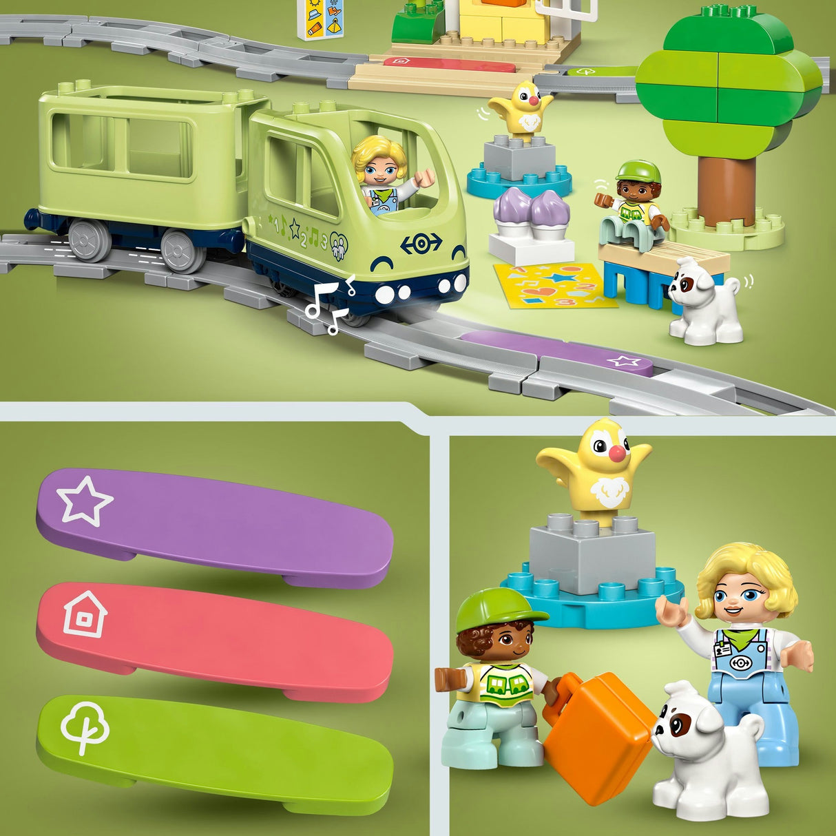 Lego duplo stad - interactieve avonturentrein constructiespeelgoed (10427)