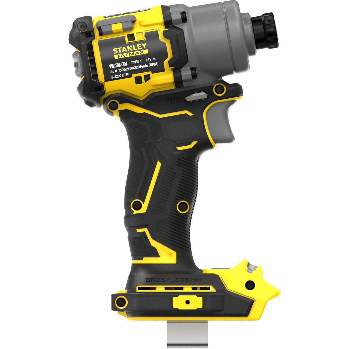 Stanley fatmax v20 18v borstelloze slagschroevendraaier (geel zwart, accu en oplader niet inbegrepen)