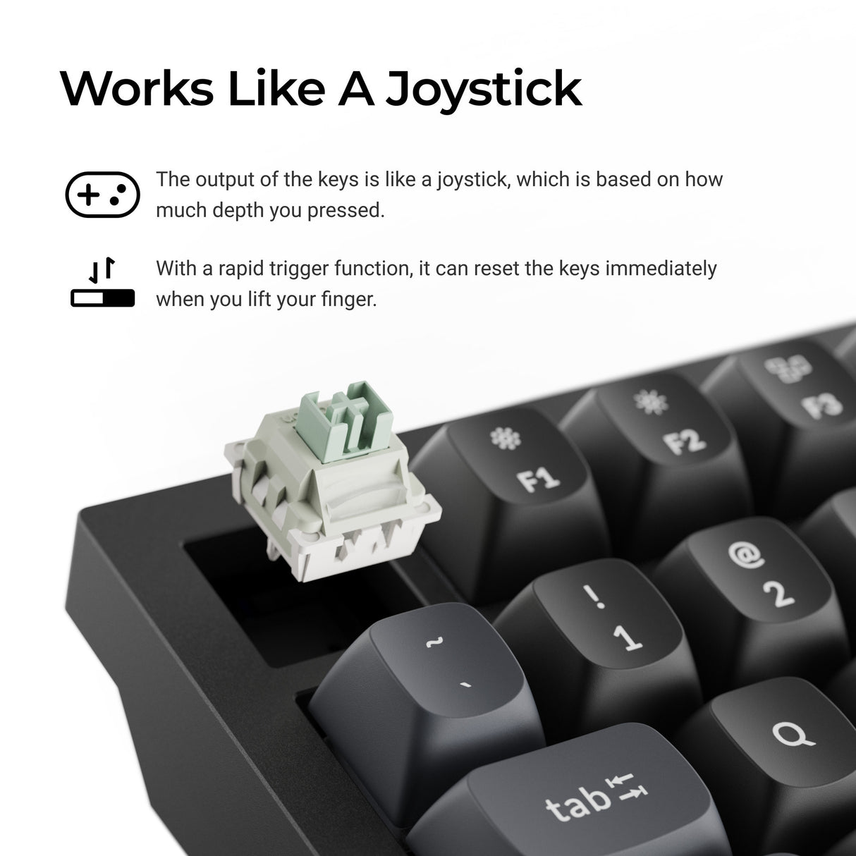 Keychron q3 he 8k magnetic switch keyboard (wit, us lay-out (qwerty), ultra-fast lime, 80% (tkl), rgb, hot swap, 8k)
